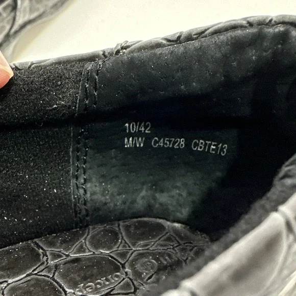 B.O.C Born Concept size 10  Peggy Croc Embossed Clog GRAY Faux Leather Shoe - Picture 7 of 9